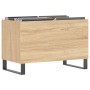 Mueble discos madera contrachapada roble Sonoma 74,5x38x48 cm