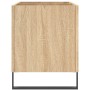 Mueble discos madera contrachapada roble Sonoma 74,5x38x48 cm