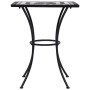 Mesa bistró de mosaico cerámica negro y blanco 60 cm