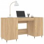 Escritorio madera de ingeniería roble Sonoma 140x50x75 cm