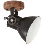 Lámparas industriales de pared/techo 2 uds negro 20x25 cm E27