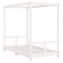 Estructura de cama para niños madera de pino blanco 80x160 cm