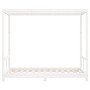 Estructura de cama para niños madera de pino blanco 80x160 cm