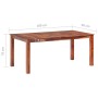 Mesa de comedor madera maciza 180x90x76 cm