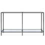 Mesa consola transparente vidrio templado 140x35x75,5 cm