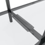 Mesa consola transparente vidrio templado 140x35x75,5 cm