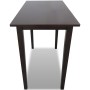 Mesa alta de madera marrón