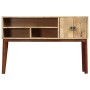 Mesa consola de madera maciza de mango rugosa 115x30x76 cm