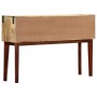 Mesa consola de madera maciza de mango rugosa 115x30x76 cm
