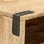 Mesa consola de madera maciza de mango rugosa 115x30x76 cm