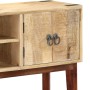 Mesa consola de madera maciza de mango rugosa 115x30x76 cm