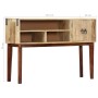 Mesa consola de madera maciza de mango rugosa 115x30x76 cm