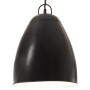 Lámpara colgante industrial redonda 25 W negra 32 cm E27