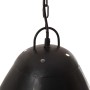 Lámpara colgante industrial redonda 25 W negra 32 cm E27