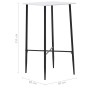 Mesa alta de cocina MDF blanco 60x60x111 cm