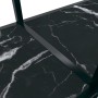 Mesa de consola vidrio templado negro 180x35x75,5 cm
