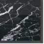 Mesa de consola vidrio templado negro 180x35x75,5 cm