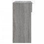 Mesa consola madera contrachapada gris Sonoma 90x36x75 cm