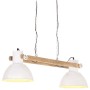 Lámpara colgante industrial 25 W blanca 109 cm E27
