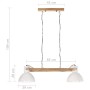Lámpara colgante industrial 25 W blanca 109 cm E27