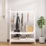 Perchero de madera maciza de pino blanco 100x45,5x150 cm