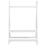 Perchero de madera maciza de pino blanco 100x45,5x150 cm