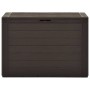 Caja de almacenamiento de jardín marrón 78x44x55 cm