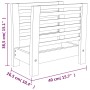 Revistero de madera maciza nogal 40x26,5x38,5 cm