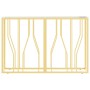 Mesa consola acero inoxidable y vidrio 110x30x70 cm