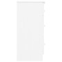 Cómoda cajonera ALTA madera maciza pino blanco 112x35x73 cm