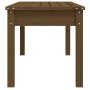 Banco de jardín madera maciza pino marrón miel 109x44x45 cm