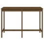 Mesa de jardín madera maciza pino marrón miel 159,5x82,5x110 cm