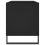 Mueble de discos madera de ingeniería negro 85x38x48 cm