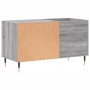 Mueble de discos madera de ingeniería gris Sonoma 85x38x48 cm