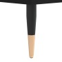 Mueble de discos madera de ingeniería negro 85x38x48 cm