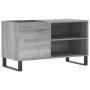 Mueble de discos madera de ingeniería gris Sonoma 85x38x48 cm