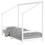 Estructura de cama para niños madera de pino blanco 90x190 cm