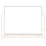Estructura de cama para niños madera de pino blanco 90x190 cm