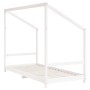 Estructura de cama para niños madera de pino blanco 90x190 cm