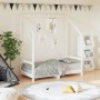 Estructura de cama para niños madera de pino blanco 70x140 cm