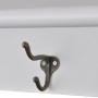 Armario de cocina de pared de madera y puerta de vidrio blanco