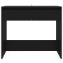 Mesa consola de madera contrachapada negro 89x41x76,5 cm