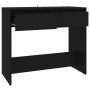 Mesa consola de madera contrachapada negro 89x41x76,5 cm