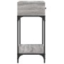 Mesa consola madera de ingeniería gris Sonoma 75x34,5x75 cm