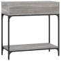 Mesa consola madera de ingeniería gris Sonoma 75x34,5x75 cm