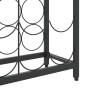 Botellero para 45 botellas hierro forjado negro 54x18x100 cm