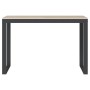 Escritorio de madera de ingeniería negro y roble 110x60x73 cm