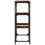 Mesa consola madera de ingeniería roble ahumado 89,5x28x76 cm
