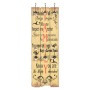 Perchero de pared FAMILY con 6 ganchos 120x40 cm