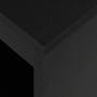 Mesa alta de cocina con estantería negra 110x50x103 cm